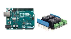 We will control two different devices using it. A000073 103030009 Arduino Uno Rev3 Smd Relay Shield Distrelec Germany