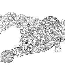 Printable hard coloring pages of angel for grown ups inb5e. Pin Em Cats Dogs Colouring Pages Zentangles