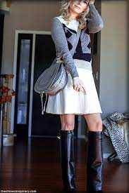 outfit of the yesterday white black navy leopard gray the givenchy sheath shark tooth boots t h e c h l o e c o n s p i r a c y fashion lif fashion outfits style