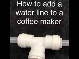 Purewater filters direct water line plumb kit with nozzle and elbow for keurig b150, k150, b155, and k155 brewers (required for direct water line hookup) (nozzle and elbow) 1 count (pack of 1) 4.7 out of 5 stars. Coffee Maker Water Line Instructions Youtube
