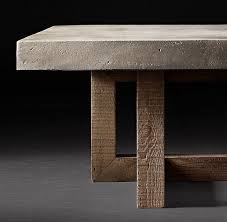 Heston Rectangular Coffee Table Concrete Coffee Table Coffee Table Cement Table