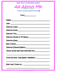 Free Printables New Year S Countdown Sacks New Years Countdown Time Capsule New Years Activities