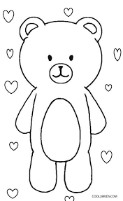 The free coloring sheets can be used by educators or simply by children who love bears. Fantastic Teddy Bear Colouring Pictures Photo Ideas Azspring