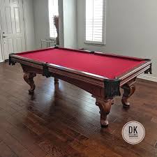 8 Foot American Heritage Pool Table Install In Fullerton Burgundy Cloth Billiards Dkbilliards Playpool American Heritage Pool Table Play Pool Pool Table