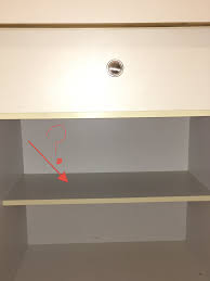 Cut caulk or paint with a utility knife. Remove Permanent Shelf In Cabinet From 90 S Multi Tool Or Something Else Diy