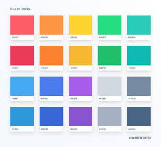 Martin David Colors Flat Color Palette Color Palette Design Pantone Colour Palettes