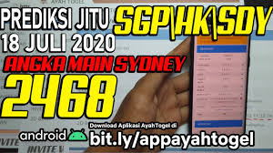 Prediksi Togel Sgp Hk Sydney Hari Ini 18 Juli 2020 Rumus Ayahtogel Youtube