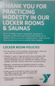 New sign at the Downtown YMCA : rCommunalShowers