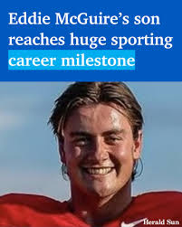 Eddie McGuire had a proud Father's Day moment when his son Joe achieved a  goal he'd been working towards for years. > https://bit.ly/3MrGslO