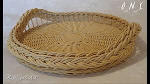 плетение из газет мастер класс елены тищенко пошагово для начинающих Podnos Iz Gazetnyh Trubochek Master Klass Youtube