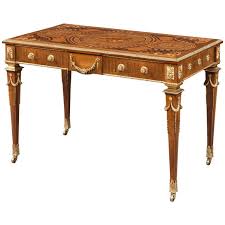 Neoclassical Revival Marquetry And Ormolu Library Table By Howard And Sons In 2020 Library Table Georgian Furniture Sofa Table Design