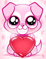 Draw card cat with little heart valentine's day. Easy To Draw Valentines How To Draw A Valentine Puppy My Thing Of Stuff And Shoes And Valentine Drawing Valentines Day Drawing Cupid Drawing
