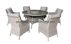 Vintage retro cane wicker bamboo dining table tiki kitchen palm deco boho. China Outdoor Garden Furniture Rattan Wicker Round Dining Table And Chair China Home Furniture Furniture
