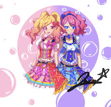 Nijino yume's rainbow etoile cord. Yume Nijino Laura Sakuraba Aikatsu Stars By Leirin Ayume On Deviantart