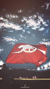 Arsenal fc core crest flag banner 5' x 3' ft for window car new gift xmas. Arsenal Flag In Stadium 540x960 Wallpaper Teahub Io