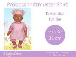 Weitere ideen zu schnittmuster puppenkleidung, puppenkleidung, puppen. Probeschnittmuster 32 Cm Cover Schnittchen Schnittmuster Bucher Binden Anleitung