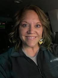 Hair transformation with darker color and cut