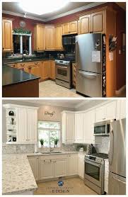 Honey oak kitchen cabinets are one of the most common kitchen cabinets you'll find in homes. Before After Oak Kitchen Makeover While Wood Cabinets Are Definitely Coming Back In Style There Is So Kitchen Diy Makeover Kitchen Design Kitchen Renovation