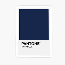 But dark hues, like navy and sapphire, will be less present as lighter blue tones rise in popularity for wedding colors in 2021. And Sometimes Navy Blue Pantone Sticker By Thlewis Redbubble
