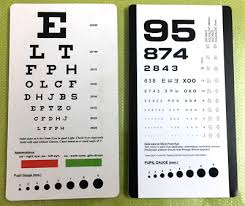 snellen and rosenbaum pocket eye chart pack of 2 cards free shipping ebay