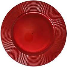 Amazon's choicefor christmas charger plates. Amazon Com New Elegant Christmas Cherry Red Round Charger Plate Large 13 Round Christmas Cookie Serving Round Plate 2 Charger Service Plates
