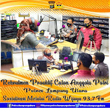 Rekrutmen Proaktif Calon Anggota Polri Ta 2021 Polres Lampura Sosialisasi Melalui Radio Lampung Media