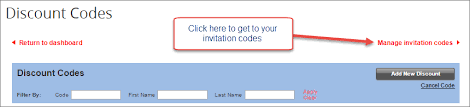 Create An Invitation Code (A.k.a. Bypass Code Or Sponsor Code)