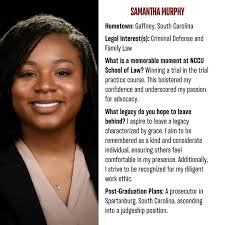 We're continuing the celebration of the Class of 2024! 🦅🎓 Join us in  celebrating the incredible journey of Ms. Samantha Murphy. This spotlight  shares her legal passions, a special moment in the