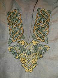 Linen inga viking apron dress. Viking Tunic Hand Embroidery By Tatjanascreations On Deviantart Viking Embroidery Viking Tunic Medieval Embroidery