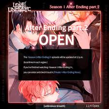 Loveunholyc The Season 1 After Ending 2 Episode Will Facebook