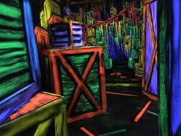 Dayglo Black Light Reactive Paint For 3d Effect In Haunted House Woods Of Terror North Carolina J Blacklight Halloween Halloween Haunted Houses Glow Paint