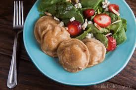 Gluten free flour (rice flour, corn starch, tapioca dextrin, xanthan gum), eggs, water, salt, vegetable oil (canola and/or soybean)., filling: Cauliflower Potato Cheddar Pierogi Healthy Delicious
