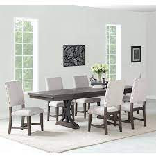 Did you scroll all this way to get facts about gray dining table? Frankfurt Furniture Revolution 7 Piece Dining Set In Dark Gray Nebraska Furniture Mart Cheap Dining Room Table Modern Dining Room Set Dining Room Sets