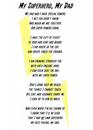 My Superhero My Dad Poem And Printable Fathers Day Poems Dad Poems Dad Day