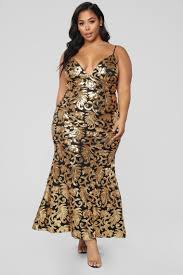 The Golden Age Sequin Gown Black Gold In 2020 Sequin Gown Plus Size Cocktail Dresses Golden Dress