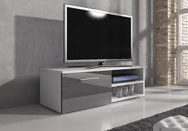 Tv Unit Cabinet Tv Stand Entertainment Lowboard Vegas 120cm Body White Mat Fronts Grey High Gloss Amazon Co Uk Tv Unit Tv Stand Diy Entertainment Center
