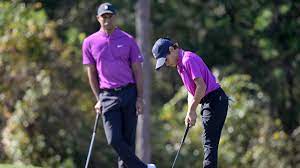 Tiger woods hugs his son, charlie, after winning last year's masters. How Tiger Woods And Son Charlie Had The Time Of Their Lives Playing Golf Together