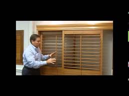 Bypass shutters for sliding doors are also much more resilient than bifold shutters, as there are fewer moving parts that can get damaged or break. Plantation Shutters For Sliding Glass Doors Youtube