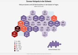 Switzerland coronavirus update with statistics and graphs: Corona Hotspots In Der Schweiz