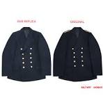 WWII German Kriegsmarine officer navy blue wool Reefer tunic jacket