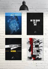 Iceberg Success Champions Don T Quit On The Grind 24 7 365 Hard Work And Patience Focus Foll Wall Art Prints Motivational Wall Art Wall Art Canvas Prints