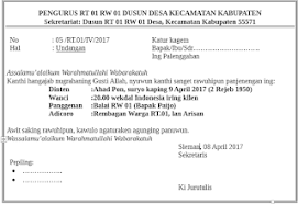 Contoh surat undangan resmi dan tidak resmi. Surat Undangan Rapat Rt Dalam Bahasa Jawa Nguri Uri Boso Jowo Undangan
