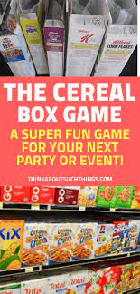 They cannot remove the item from the box or scrape it along the sides. How To Play The Epic Cereal Box Game With Video Think About Such Things