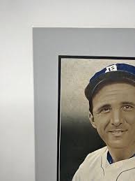 Hank Greenberg Original Jim Bliss Baseball Hand Drawn Art Sketch Matted