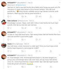 — fake lecturer (@fakelecturer) february 22, 2020. Elak Jadi Beban Waris Jika Meninggal Lelaki Saran Beli Insurans Khas Untuk Rumah Kereta