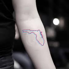 Tattoo idea talks about how patriotism is found on the inside. Florida Flag Temporary Tattoo Sticker Ohmytat