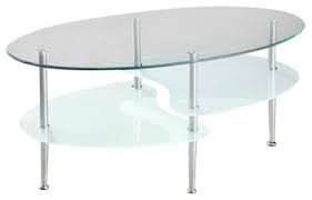 Starting at $107 / month. Modern Oval Glass Coffee Table With Chrome Metal Legs Contemporary Coffee Tables By Hilton Furnitures Houzz