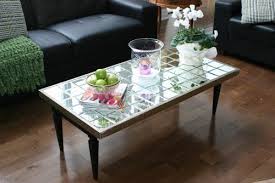 From Www Houzz Com Coffee Table Diy Mirror Tiled Coffee Table