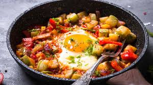 Check spelling or type a new query. Uova In Padella Con Zucchine E Peperoni Ricetta Gustosa