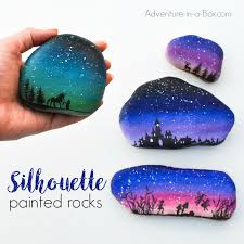 Some of the technologies we use are necessary for critical functions like security and site integrity, account authentication, security and privacy preferences, internal site usage and maintenance data, and to make the site work correctly for browsing and transactions. Magical Landscape Silhouette Painted Rocks For A Rock Hunt Adventure In A Box